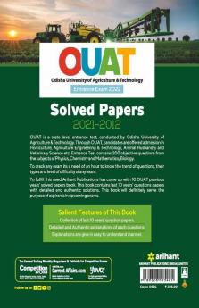 OUAT (Odisha University of Agriculture & Technology) Solved Papers (2021-2012) 2022