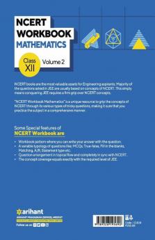 NCERT Workbook Mathematics Volume 2 Class 12