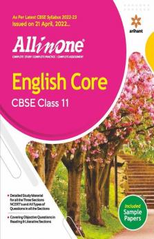 CBSE All In One English Core Class 11 2022-23 Edition (As per latest CBSE Syllabus issued on 21 April 2022)