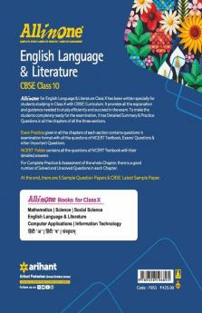 CBSE All In One English Language & Literature Class 10 2022-23 Edition (As per latest CBSE Syllabus issued on 21 April 2022)