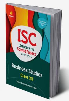 ISC Chapterwise Solved Papers 2022-2004 Business Studies Class 12th