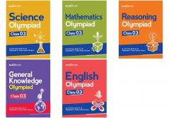 Bloom CAP Olympiad Science Mathematics Reasoning English General Knowledge Class 3 (Set of 5 books)