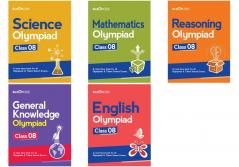 Bloom CAP Olympiad Science Mathematics Reasoning English General Knowledge Class 8 (Set of 5 books)