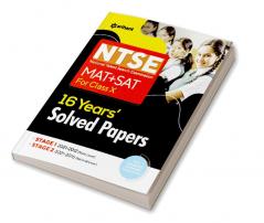 NTSE MAT + SAT 16 Years Solved Paper for Class 10 2023