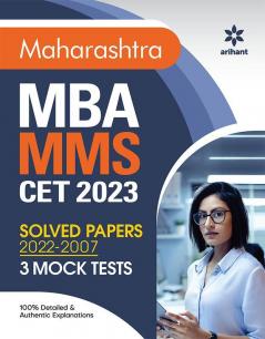 Maharashtra CET MBA 2023 with Solved Papers & 3 Mock Papers