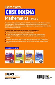 Exam Master CHSE Odisha Mathematics Class 12 2022-23