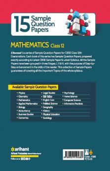 CBSE Board Exams 2023 I-Succeed 15 Sample Question Papers MATHEMATICS Class 12th