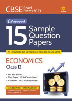 CBSE Board Exam 2023 I Succeed 15 Sample Question Economics Papers Class 12