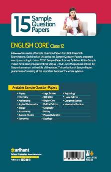 CBSE Board Exams 2023  I-Succeed 15 Sample Question Papers ENGLISH CORE Class 12th