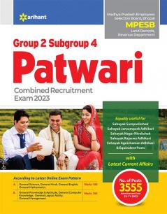 MPESB Group 2 Subgroup 4 Patwari Combined Recruitment Exam 2023