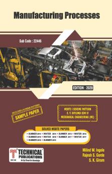 Manufacturing Processes for MSBTE I Scheme (IV - Mech. - 22446)