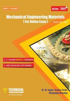 Mechanical Engineering Materials for MSBTE I Scheme (III - ME - 22343)