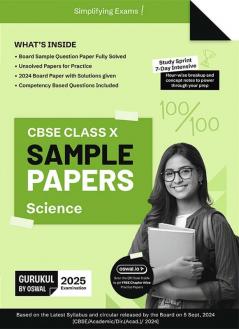 Gurukul by Oswal Science Sample Papers : CBSE Class 10 for Exam 2025
