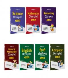 Bloom CAP Olympiad Science Mathematics Reasoning English General Knowledge Hindi Computer Class 1 (Set of 7 books)