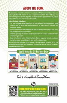 University of Delhi (DU) : M.A. Economics Entrance Test Guide