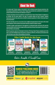 Sainik School: Previous Years' Papers (Solved) for Class-IX