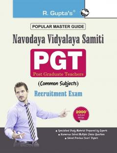 Navodaya Vidyalaya Samiti: PGT (Common Subject) Recruitment Exam Guide