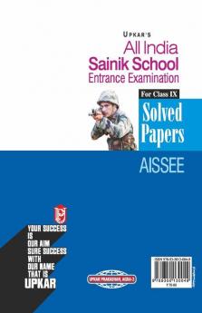 Sainik School Entrance Examination Solved Papers (Class IX)