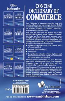 Concise Dictionary Of Commerce