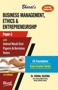 Business Management Ethics & Entrepreneurship (Paper 2)