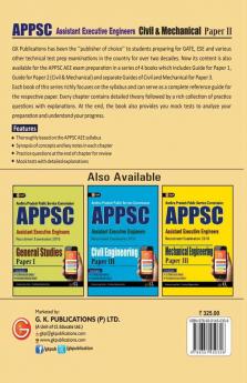 APPSC (Assistant Executive Engineers) Civil & Mechanical Engineering (Common) Paper II Includes 2 Mock Tests