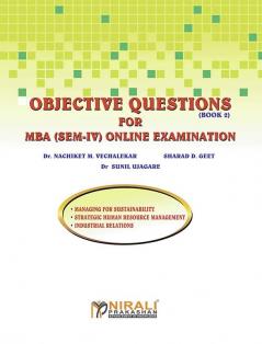 OBJECTIVE QUESTIONS FOR ONLINE EXAMINATION MBA (BOOK 2)