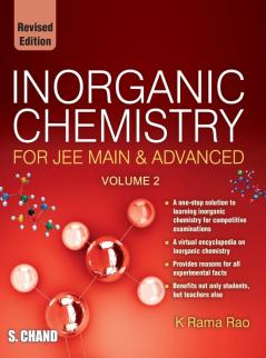 INORGANIC CHEMISTRY FOR JEE MAIN & ADVANCED VOLUME 2
