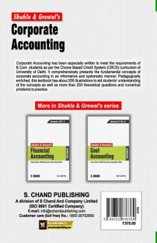 CORPORATE ACCOUNTING [CBCS DU]