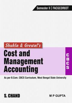 COST AND MANAGEMENT ACCOUNTING [CBCS WBSU]