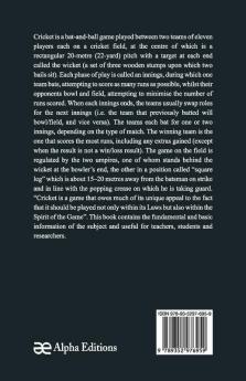 Rule Book Of Games : Cricket