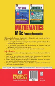 MSC MATHEMATICS ENTRANCE EXAMINATION