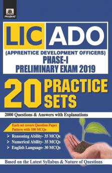 LIC-ADO (APPRENTICE DEVELOPMENT OFFICERS) PHASE-I PRELIMINARY EXAM 2019 20 PRACTICE SETS