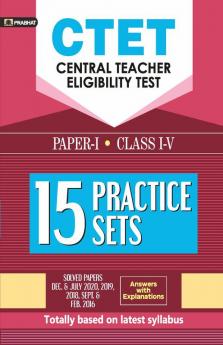 CTET Paper 1 15 Practice Sets for Class 1 to 5 for 2021 Exams (English)