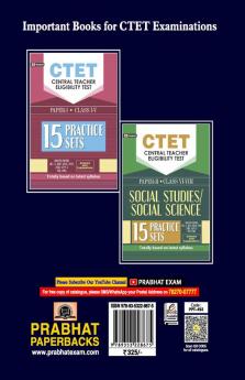 CTET Paper 2 Mathematics & Science  15 Practice Sets for Class 6 to 8 Exams (English)