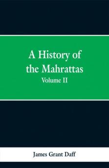 A History Of The Mahrattas