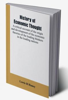 History of economic thought