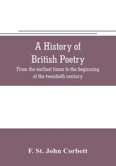 A history of British poetry