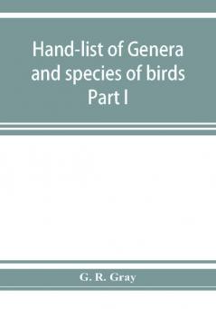 Hand-list of genera and species of birds