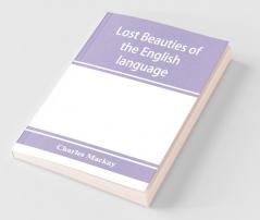 Lost beauties of the English language