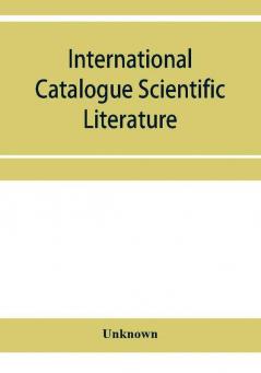 International Catalogue Scientific Literature