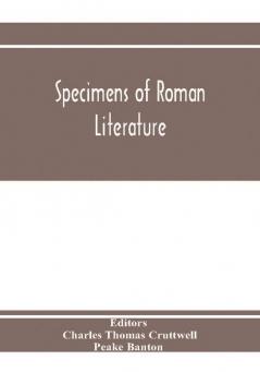 Specimens of Roman literature