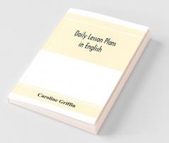 Daily lesson plans in English