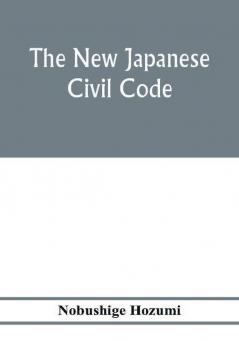 The new Japanese civil code