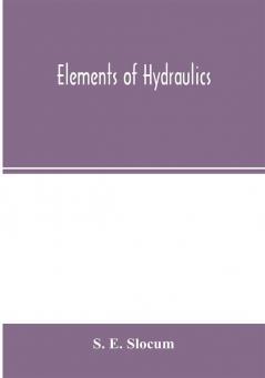 Elements of hydraulics