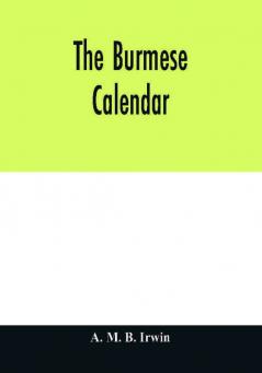 The Burmese calendar