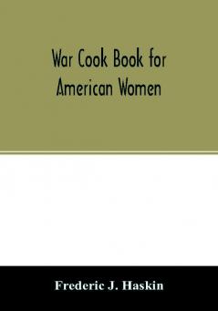 War cook book for American women