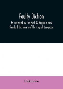 Faulty diction