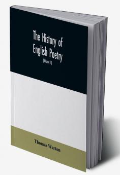 The history of English poetry