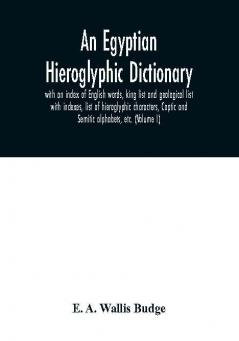 An Egyptian hieroglyphic dictionary