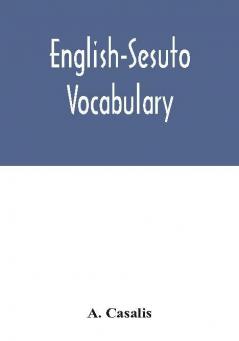 English-Sesuto vocabulary